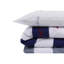 Ensemble de housse de couette 100% coton blanc / bleu-1728830830