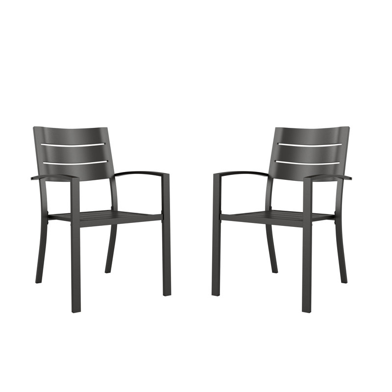 Stackable Outdoor Patio Dining Armchair