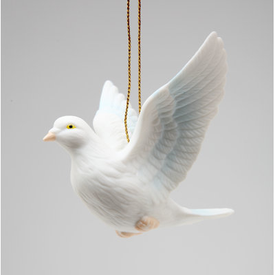 Fine Porcelain White Dove Ornament 