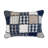 Checkerboard Indigo Cotton Quilted Patchwork Quilt Set-95751627