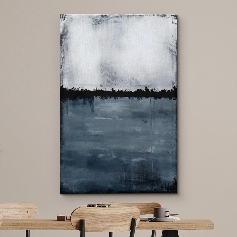 Paysage minimaliste «A Skull Face And Flowers Horror Gothic Moody Dark Art Modern Art Work Decor», H 18 po x l 12 po