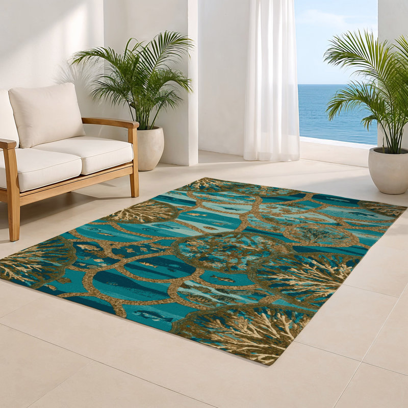 Tapis d'intérieur et d'extérieur vert Nature, Rectangulaire 3 pi x 5 pi