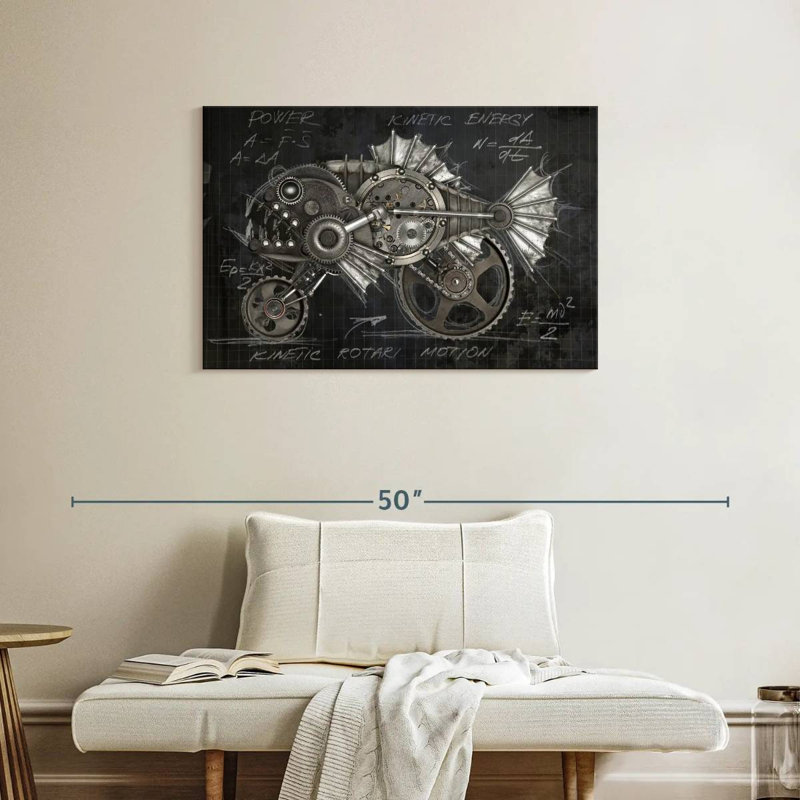 Kelan Steampunk Piranha Layout, 24" H x 36" W