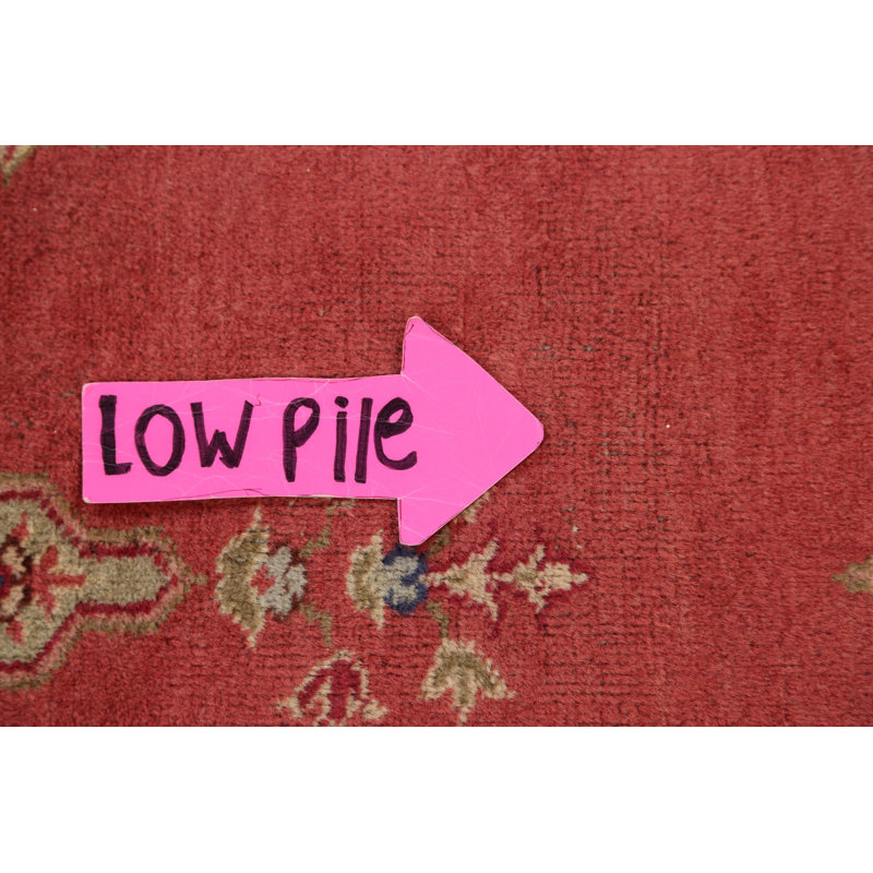 One-of-a-Kind 8'11" X 11'2" 1970s Wool Area Rug in Red