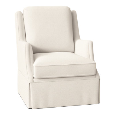 Savannah Linen Boucle Swivel Wingback Chair