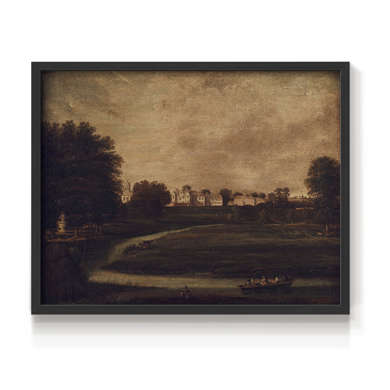 Paysages rétro-CCLXI-impression encadrée - réaménageable, H 11 po x l 14 po, Noir