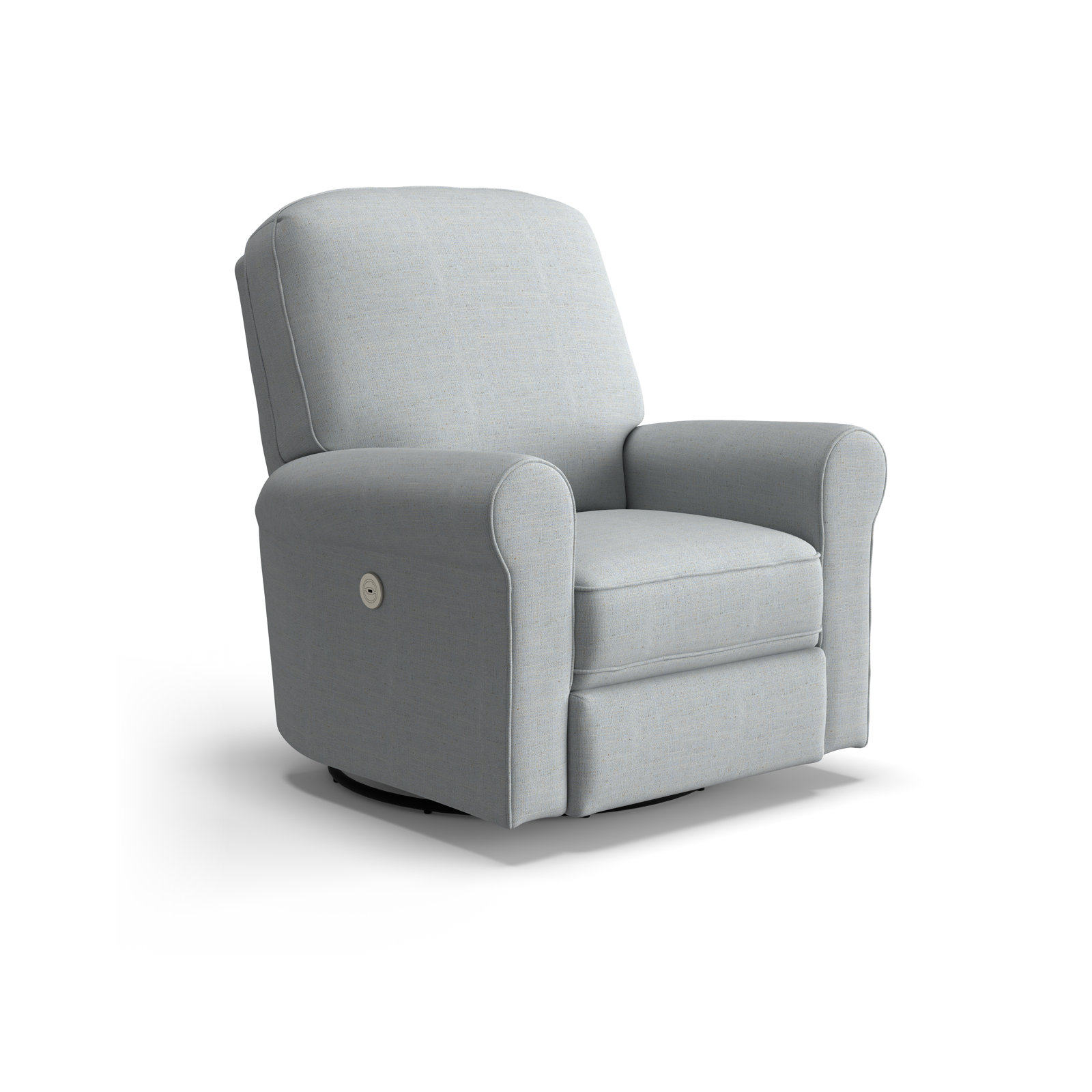 Anastasia Upholstered Swivel Reclining Glider, Nomad Oxford Crypton