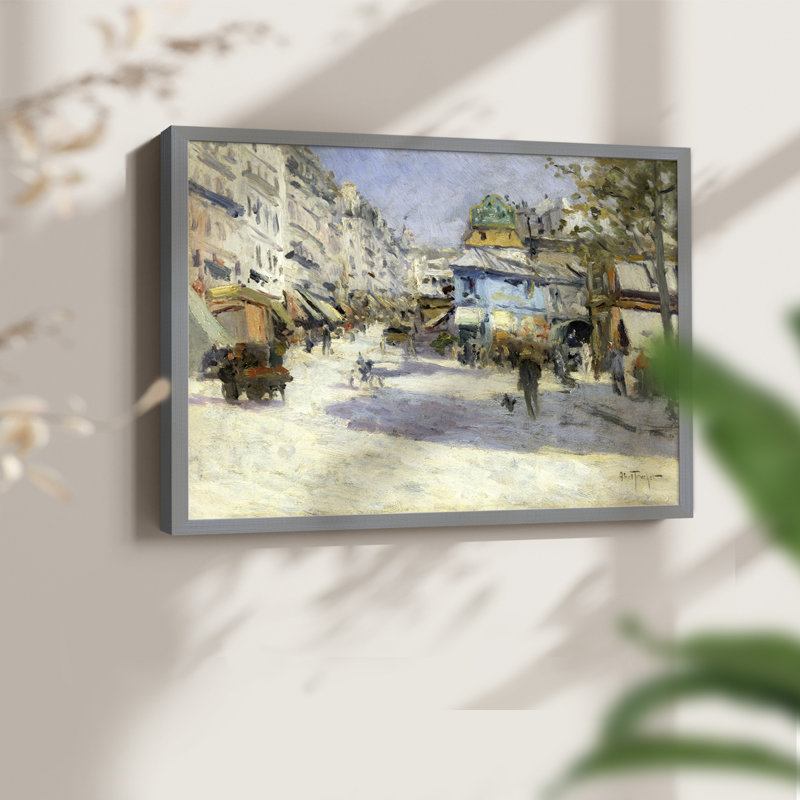 Paysages rétro-CCxxxxi - reproduction encadrée - réversible, H 11 po x l 14 po