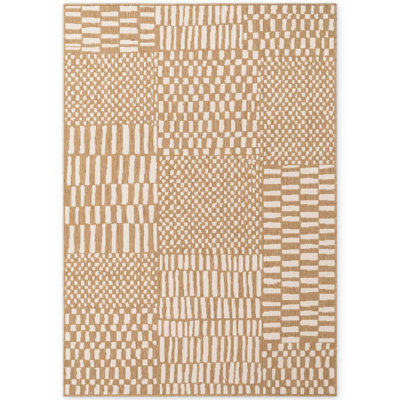 Dequavion Geometric 120cm X 170cm Indoor / Outdoor Area Rug
