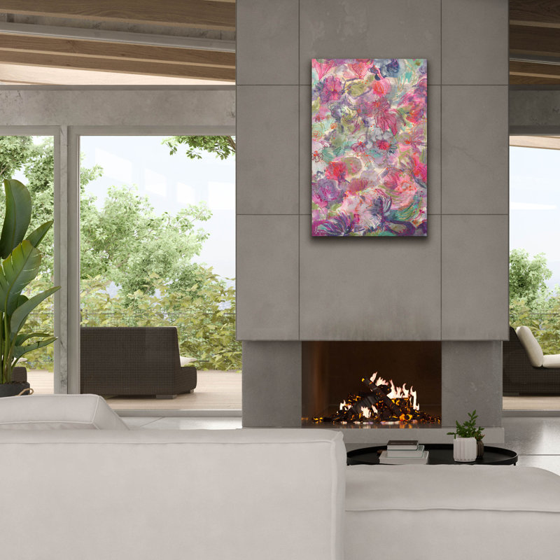  «Promise Me A Rose Garden 3» par Dorothy Fagan, art mural sur toile, H 40 po x l 26 po