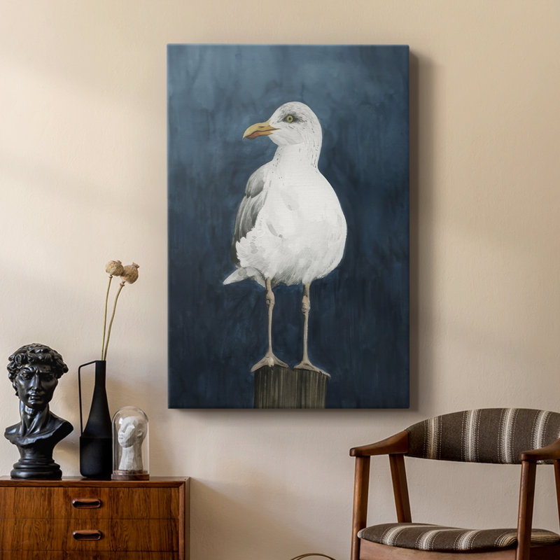 Night Gull II -Custom Wrapped Gallery Cavas, 60" H x 40" W