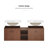 60'' Double Bathroom Vanity With Top