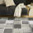 Ebern Designs Reimann Grey Black Modern Indoor Rug-1222057076