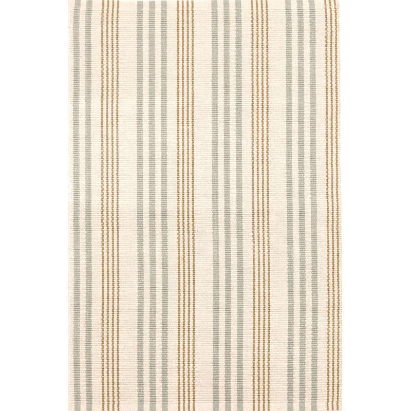 Olive Branch Handwoven Cotton Rug, Rectangle 2' x 3'