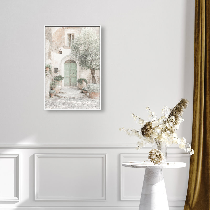 Mint Door I Canvas Architecture Print by Oliver Gal, Black Frame, 10 x 15, 10"H x 15"W, Gallery Wrapped