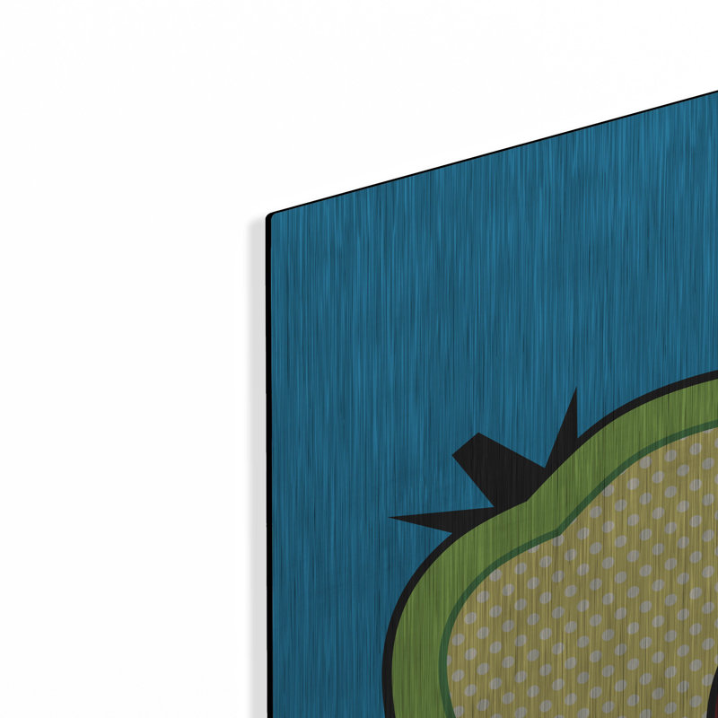 «Avocado On Blue» par Ron Magnes, H 36 po x l 36 po