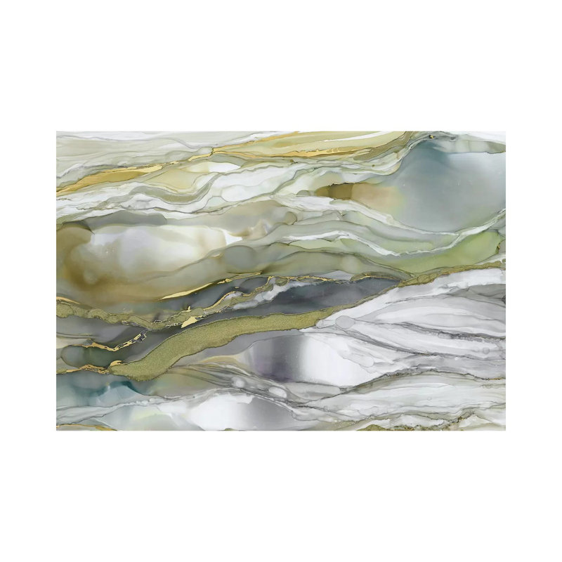 Marbled Glass I by Carol Robinson - Print on Canvas, 20.32 cm H x 30.48 cm W, Wrapped Canvas