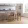 Alayha Upholstered 26'' Counter Stool with Solid Wood Frame