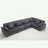 Oversized Modular Sectional Sofa Couch Set,L-Shaped Sofa Sectional, 5 Seater Sofa For Living Room Corduroy Upholstered Sofa Set With 7 Free Pillows-1659597440