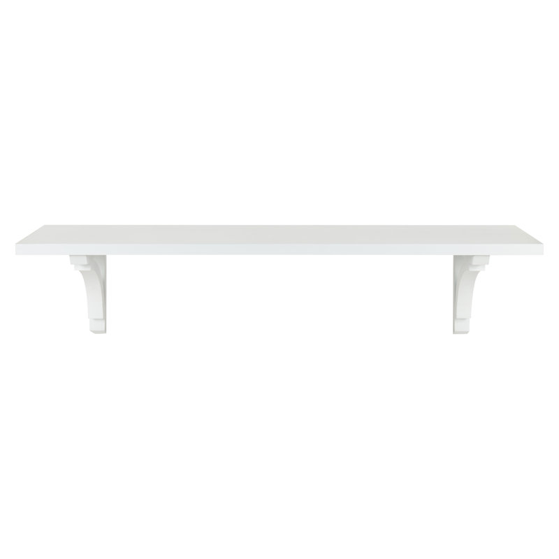 Hornyak Bracket Shelf, 8.8" H x 36" W x 8" D, White