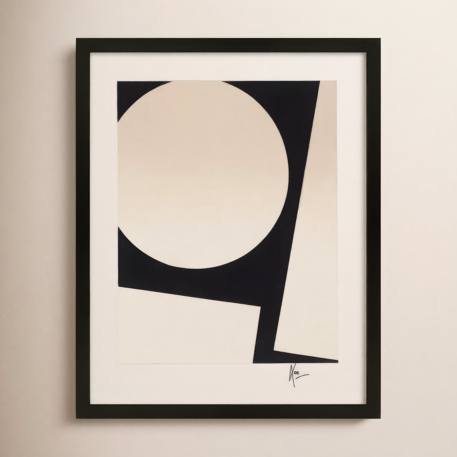 You And Me 2 by Lee Lessem, Black, 20" H x 16" W x 1.25" D