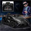 Aosom 12V Ride on Car, Lamborghini SIAN Voiture électrique alimentée par batterie avec télécommande, klaxon, musique et phares, noir