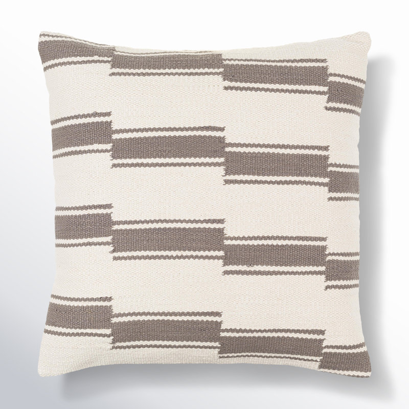 Brandsville Cotton Throw Pillow, Pillow Cover Only - No Insert, 22" x 22"