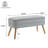Jakailyn Linen Blend Upholstered Storage Bench-934839871
