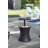Artem Cool Bar Outdoor Patio Furniture and Side Table with 7.5 Gallon Beer and Wine Cooler Pop-up Cocktail Table 2in 1 Combo-1295984428