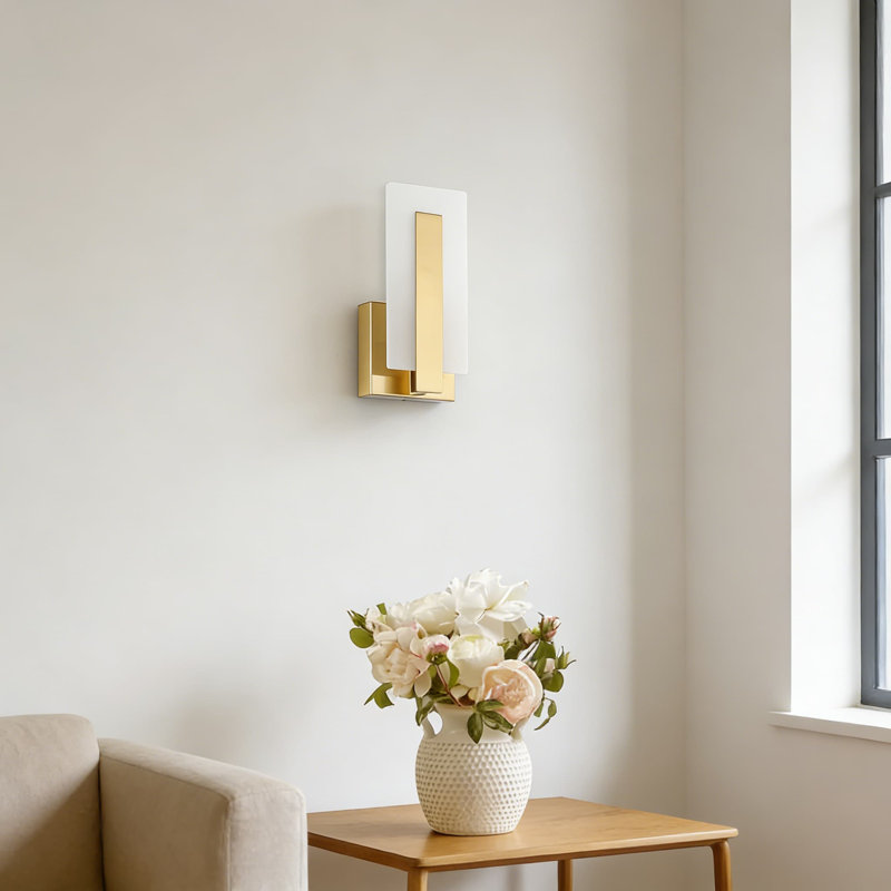 Applique murale moderne à DEL à intensité variable, lumière murale câblée avec lumière blanche chaude réglable, ensemble de 2 pour meuble-lavabo, chambre à coucher, couloir et salon