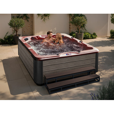 American Spas 6-Person 40-Jet Acrylic Square Hot Tub with Ozonator
