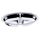 Stainless Steel Divided Serving Dish