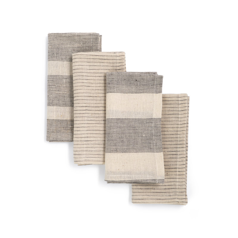 Kunze Cotton Blend Striped Rectangle Napkin
