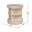 Table de bout en bois massif avec rangement Adonus Adelphine-185316420
