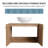 Beber 30'' Single Bathroom Vanity with Stone Top