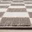 Tapis d'intérieur à carreaux brun Marshay-2018904193