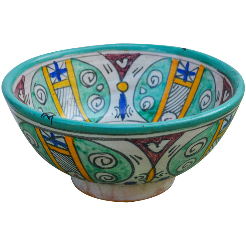 Afro-Moresque Handmade Ceramic Decorative Bowl