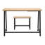 Ensemble de bureau et chaise en bois massif Theta