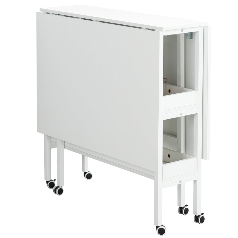 57.5'' x 35.5'' Foldable Craft Table with Wheels