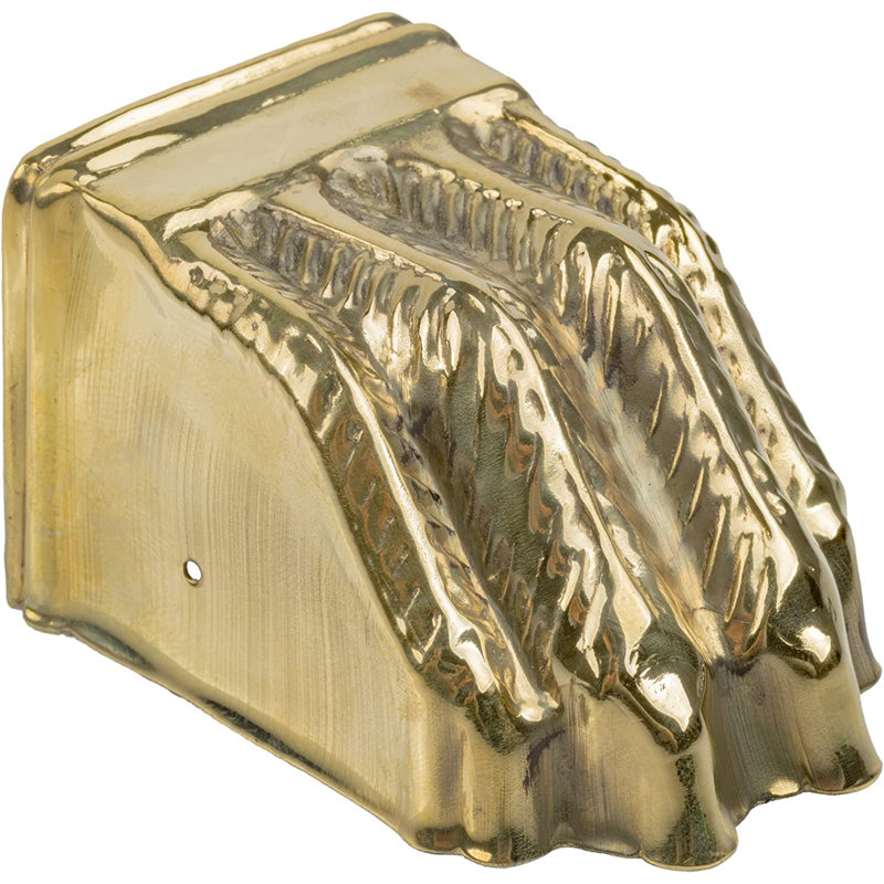 Large Stamped Furniture Leg Claw Feet, Brass