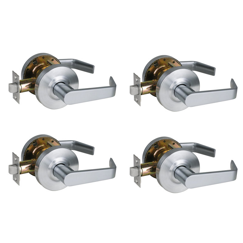 Round Chrome Passage (Hall & Closet) Door Lever