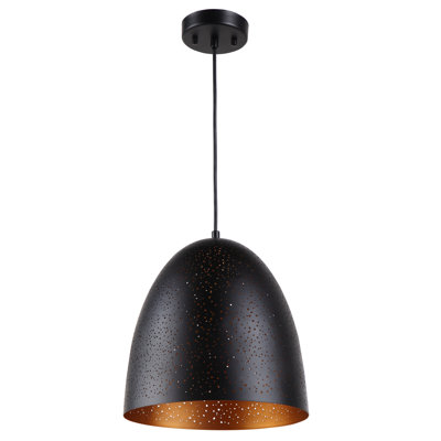 Luminaire suspendu en forme de cloche à 1 lumière Poitiers
