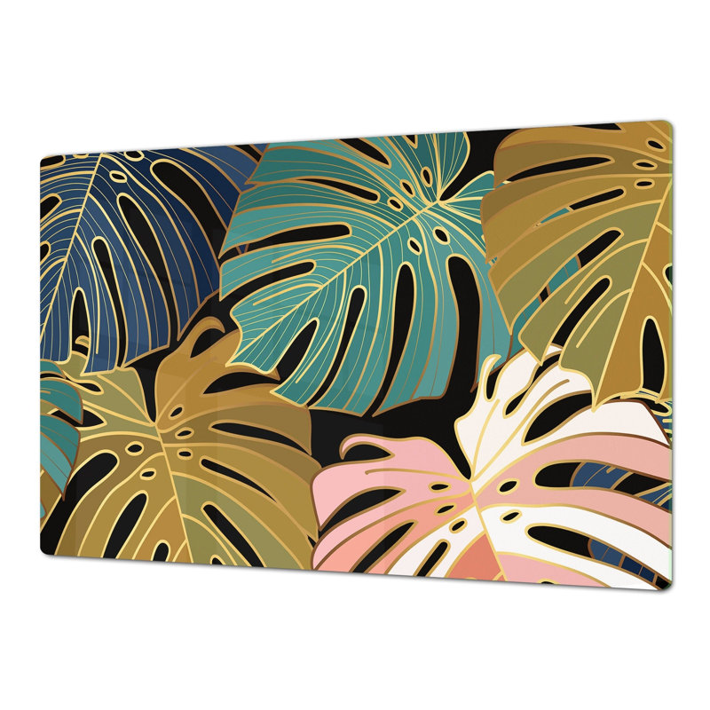 Couvercle de cuisinière - brûleur à gaz et électrique Tropical Palms, Simple - 31,5 po x 20,5 po