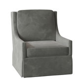 Swivel Slipcovered Armchair