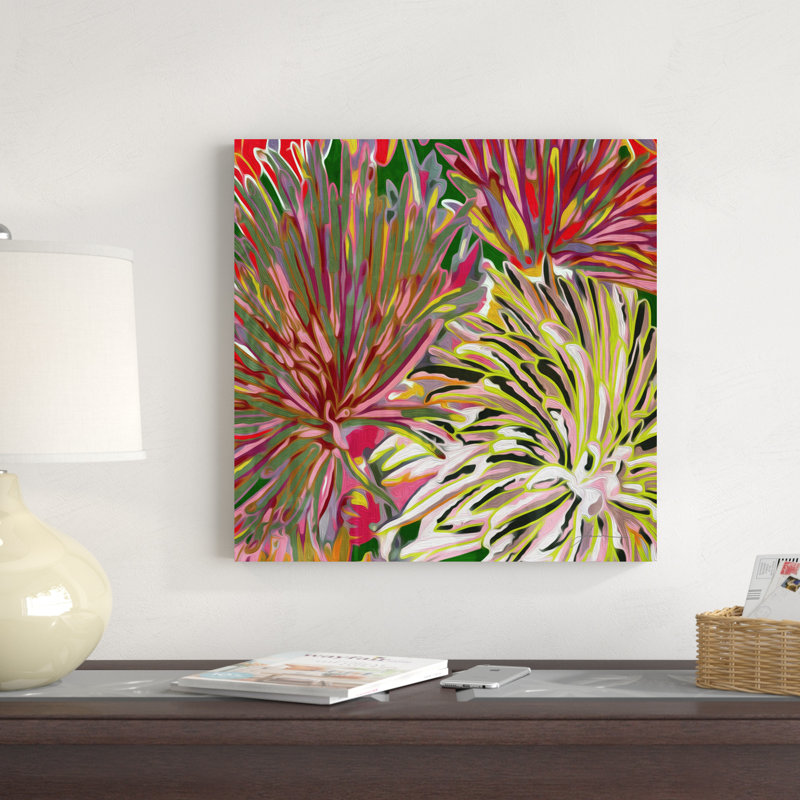 «Spring Mix I» par James Burghardt - peinture sur toile tendue, H 20 po x l 20 po x P 1,25 po