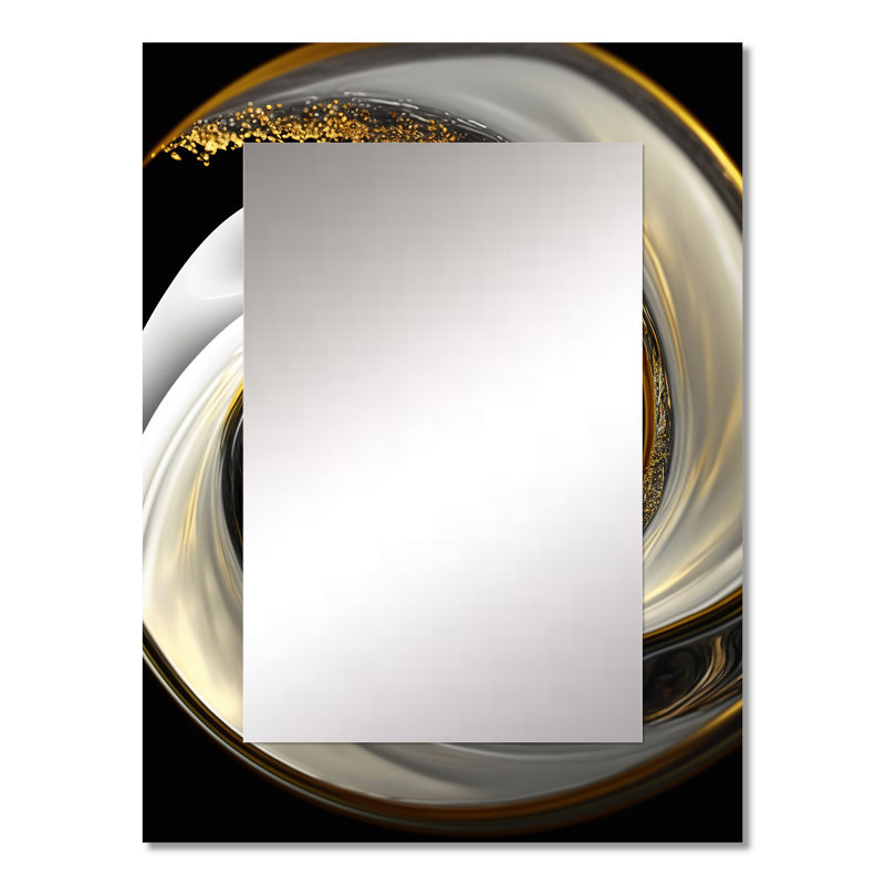 Abstrait moderne tourbillonnant I - abstrait spirales murales, 32 po x 24 po