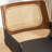 Faux Leather and Rattan Back Swivel Office Chair-1227873577