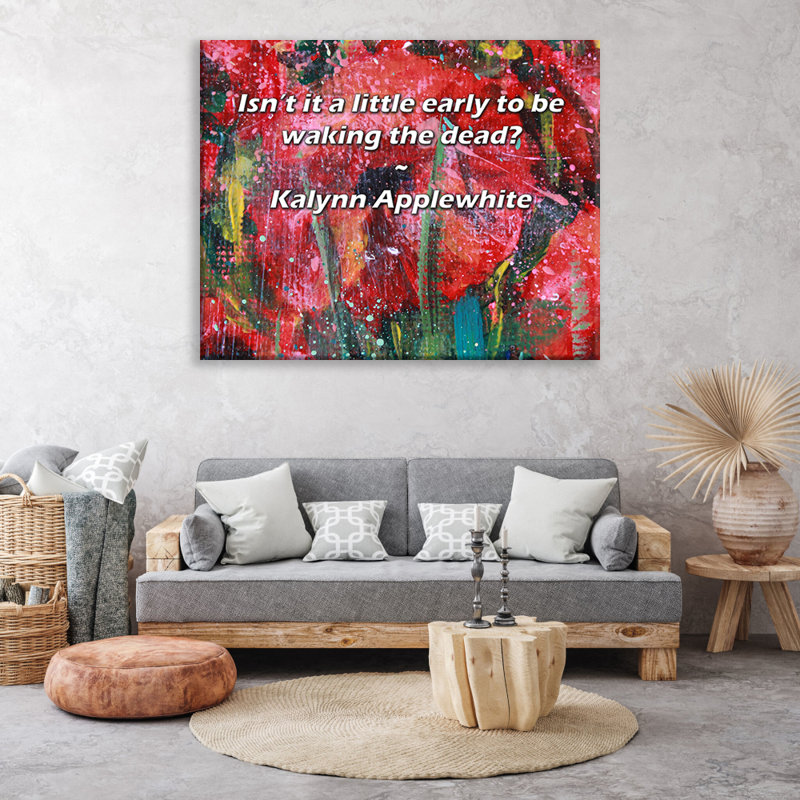 Brayden Studio® Gallery Wrapped Canvas By Kalynn Applewhite: "Isn’t it a little early to be waking the