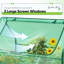  Lit de jardin surélevé 49 po (L) x 32 (l) x 39 (H) avec serre en acier galvanisé à double usage (vert)-1173586768