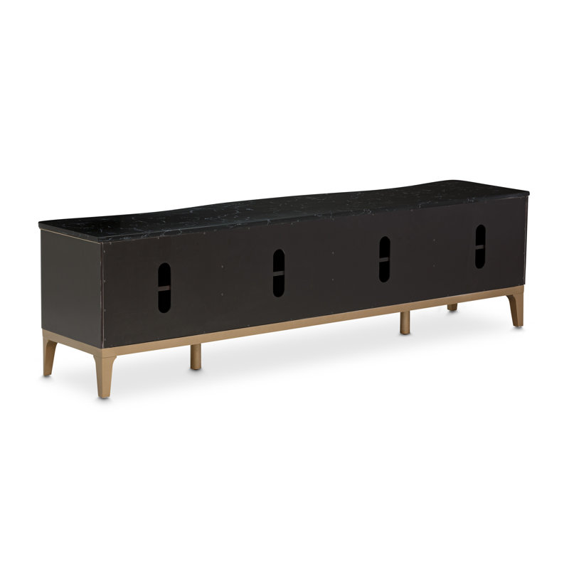 Malibu Crest Media Console, Dark Espresso/Brown